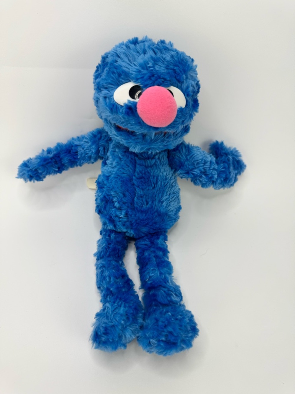 Gund Sesame Street Blue Plush Grover with Pink Nose 14"